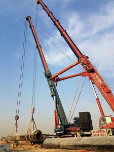Tandem Lift With 500t and 350t